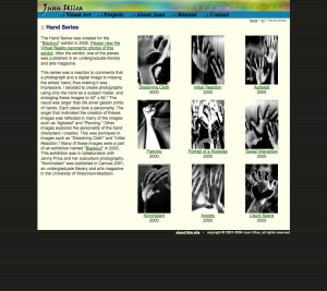hand series page screenshot